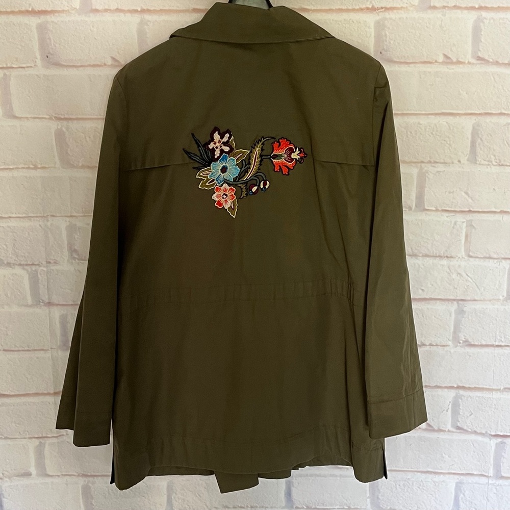 Sandro Paris Olive Green Women's Military Utility Jacket. Size 2 - Picture 4 of 13
